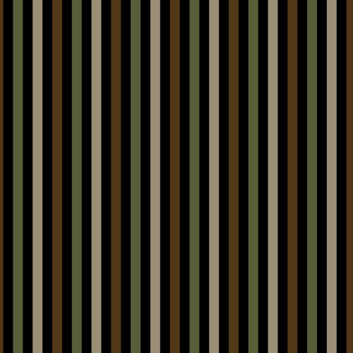 brown, black, green, and tan vertical stripes