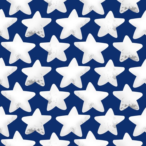 blue and white star fabric