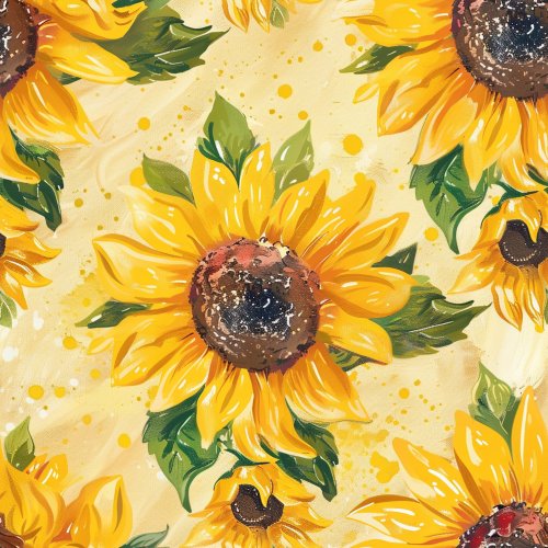 yellow sunflower design