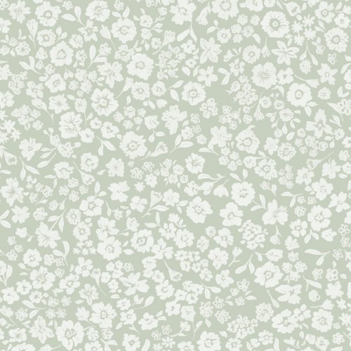 Tiny cream florals scattered in a soft ditsy style across a delicate background with a light, airy feel.