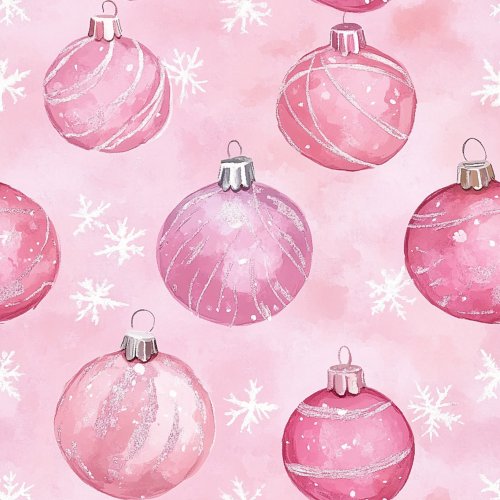 pink christmas ornaments