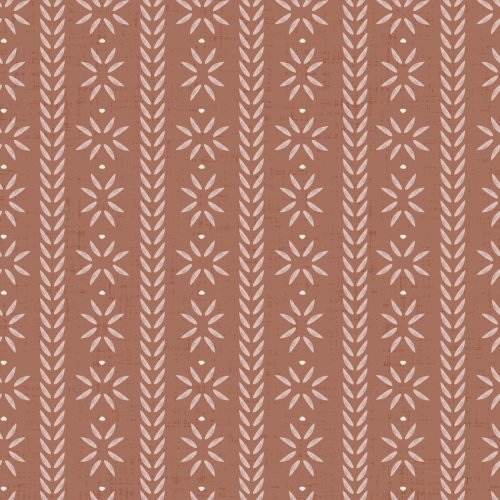 Geometric flowers and petals in a textured background