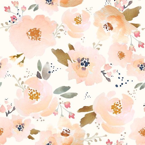 peach floral