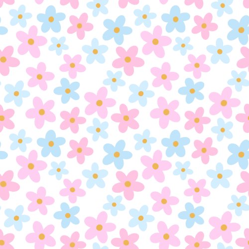 pink and blue floral