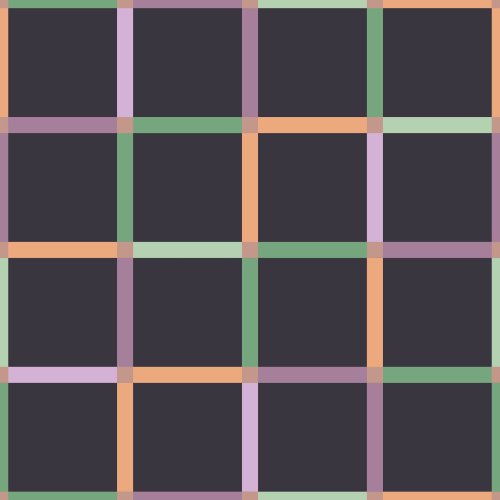 halloween grid checkers