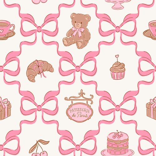 valentine pastries fabric