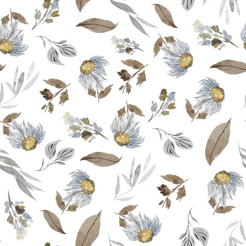 blue and yellow wildflower floral