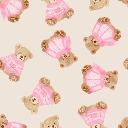 pink valentine bears wearing sweaters