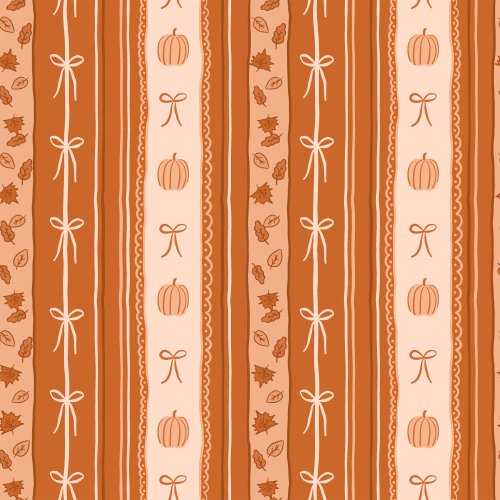 fall pumpkin and bow stripes