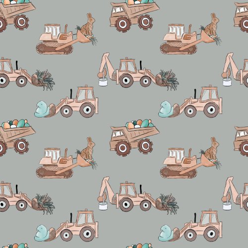 tractors with easter bunnies and easter candy