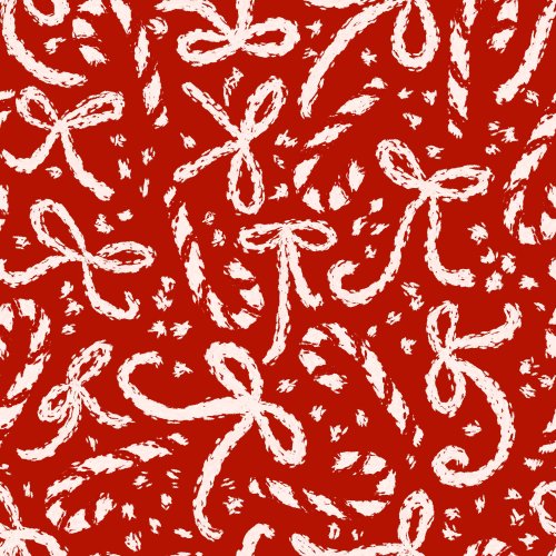 red christmas bow fabric