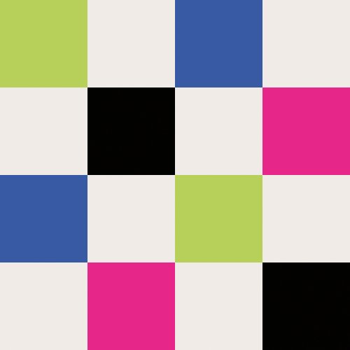 multicolor checker design