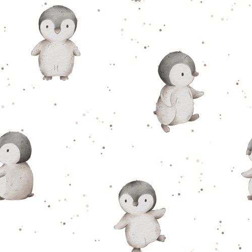 Penguins in White 