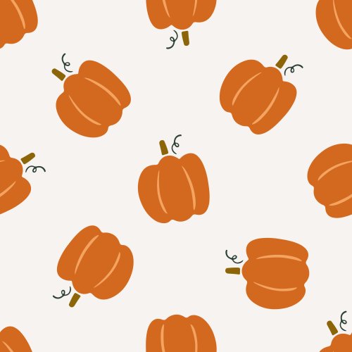 Minimal orange pumpkins tossed 