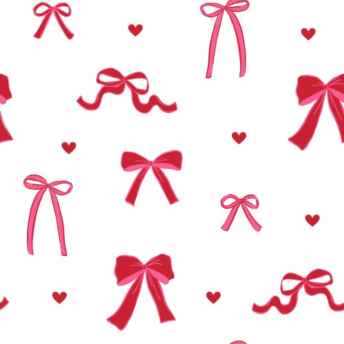 red valentine bows