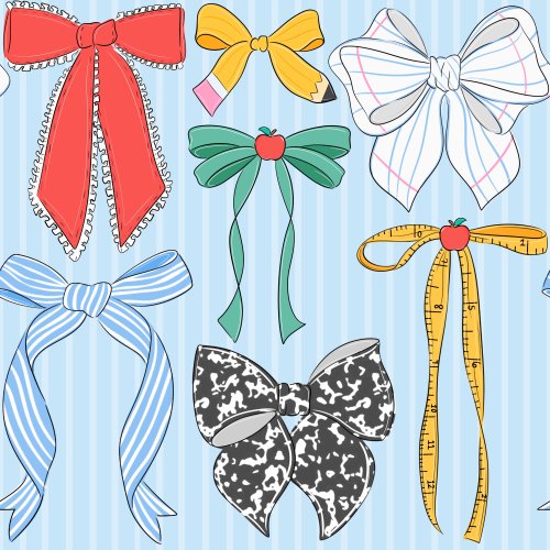 School themed bows