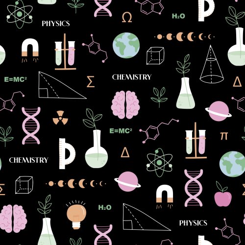 Science design with elements and icons