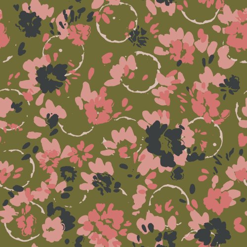 scattered abstract floral