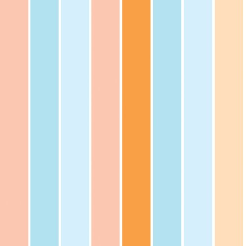 orange and blue summer vertical stripes