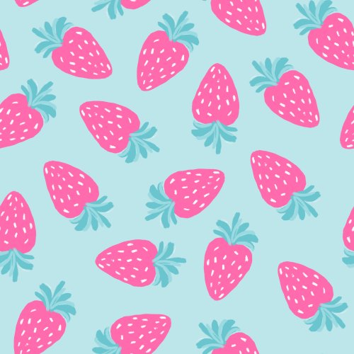 colorful summer strawberries