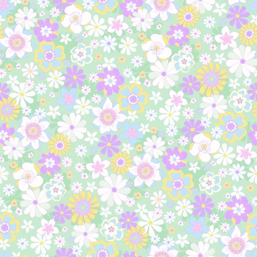 Retro 60s flowers