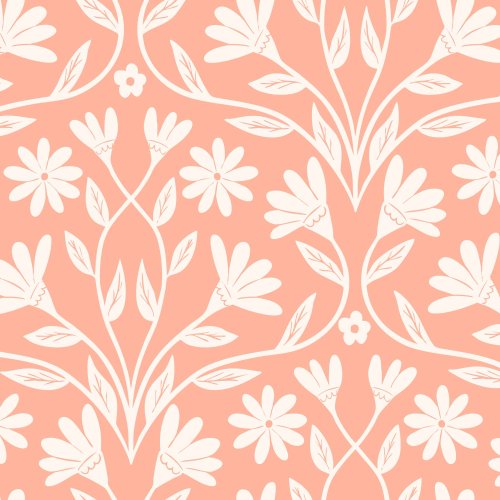 modern damask floral 