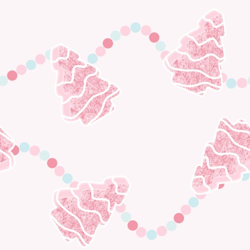 pink christmas trees