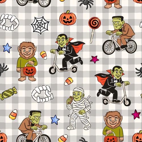 monsters and mummies trick or treating