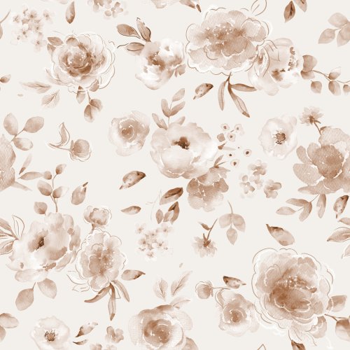 Watercolor flowers. Peonies and roses. Hand painted.