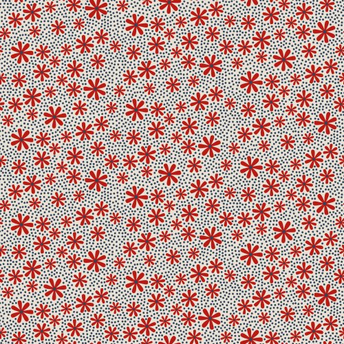 Dainty retro daisies and dots