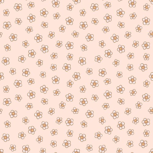 Light pink pattern with small white daisies scattered all over it