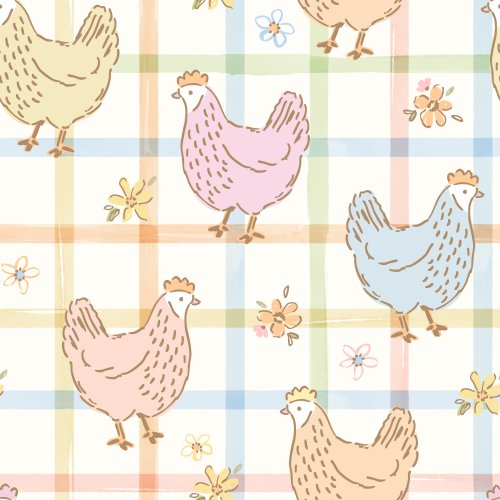 Sweet chickens and gingham