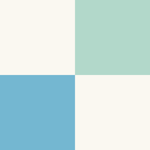 Blue and mint checkered, pair with surfing print