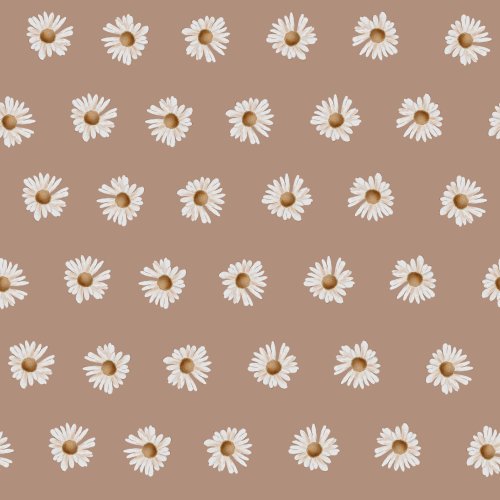 Simple daisy floral pattern.