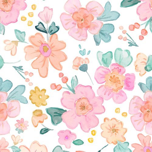 Park Picnic Flowers | Fabric | Carriage House Printery