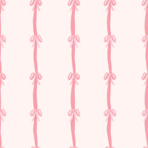 A vertical stripe made of bows on various spring colors like like pink, aqua, yellow, and purple