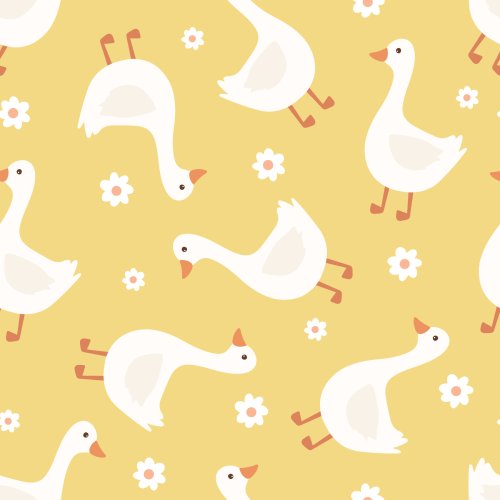 Cute Spring Ducks Tossed 