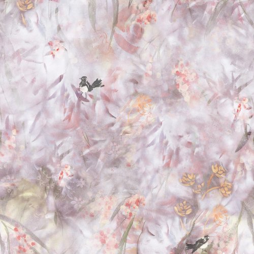 birds and textured background