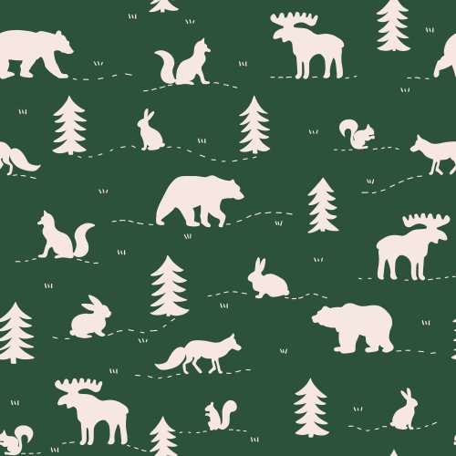 forest woodland animal design