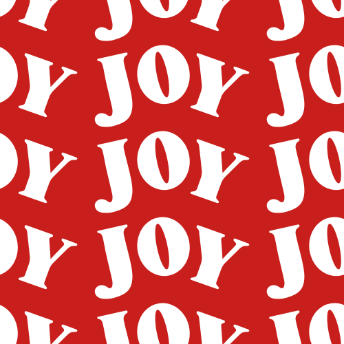 Christmas typography Joy