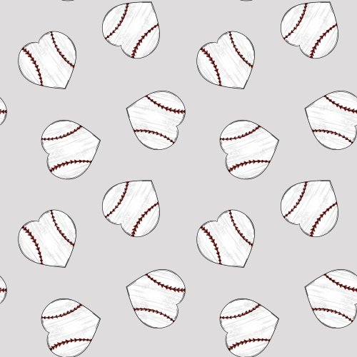 heart shaped baseballs