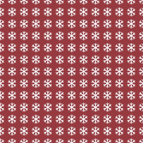 white snowflakes on a red background