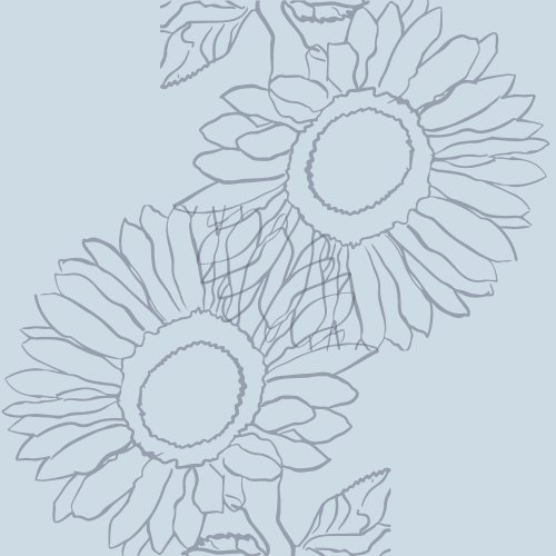Sunflowers bring so much joy! This simple design is a perfect match for others in the collection or lovely by its self.