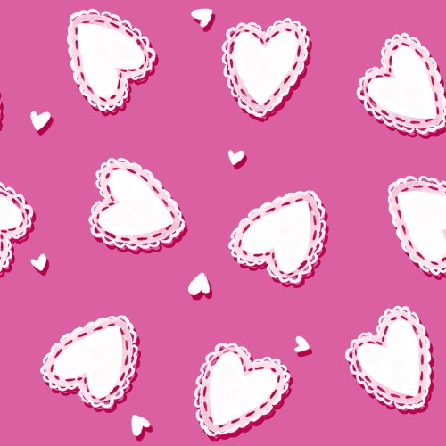 valentine's day doily heart