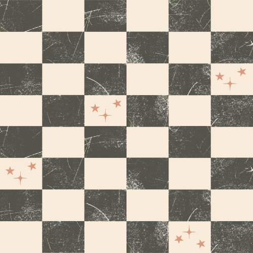 gray and white textured checkers