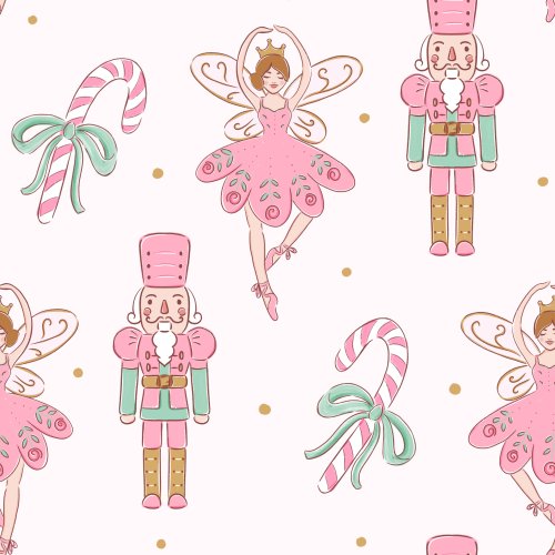 Nutcrackers, fairies, and candy canes 