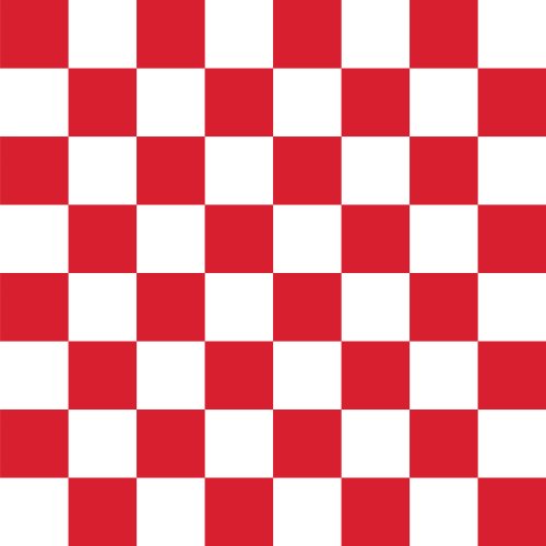 Red and white checkerboard seamless pattern