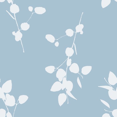 Simply stunning eucalyptus leaves created into a pretty little repeated motif