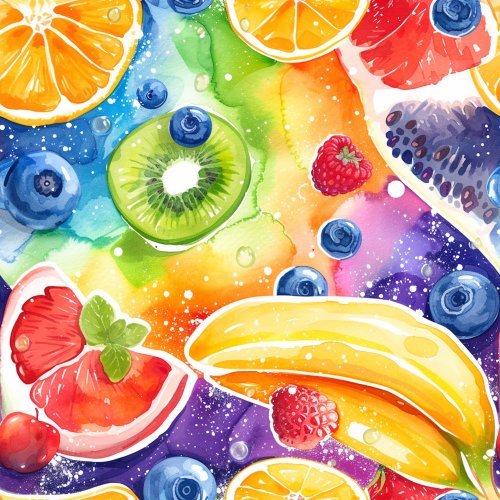 mixed rainbow fruit design