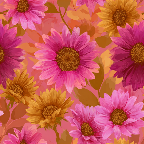 pink sunflower floral